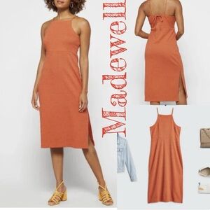 Madewell Terracotta Midi Dress
